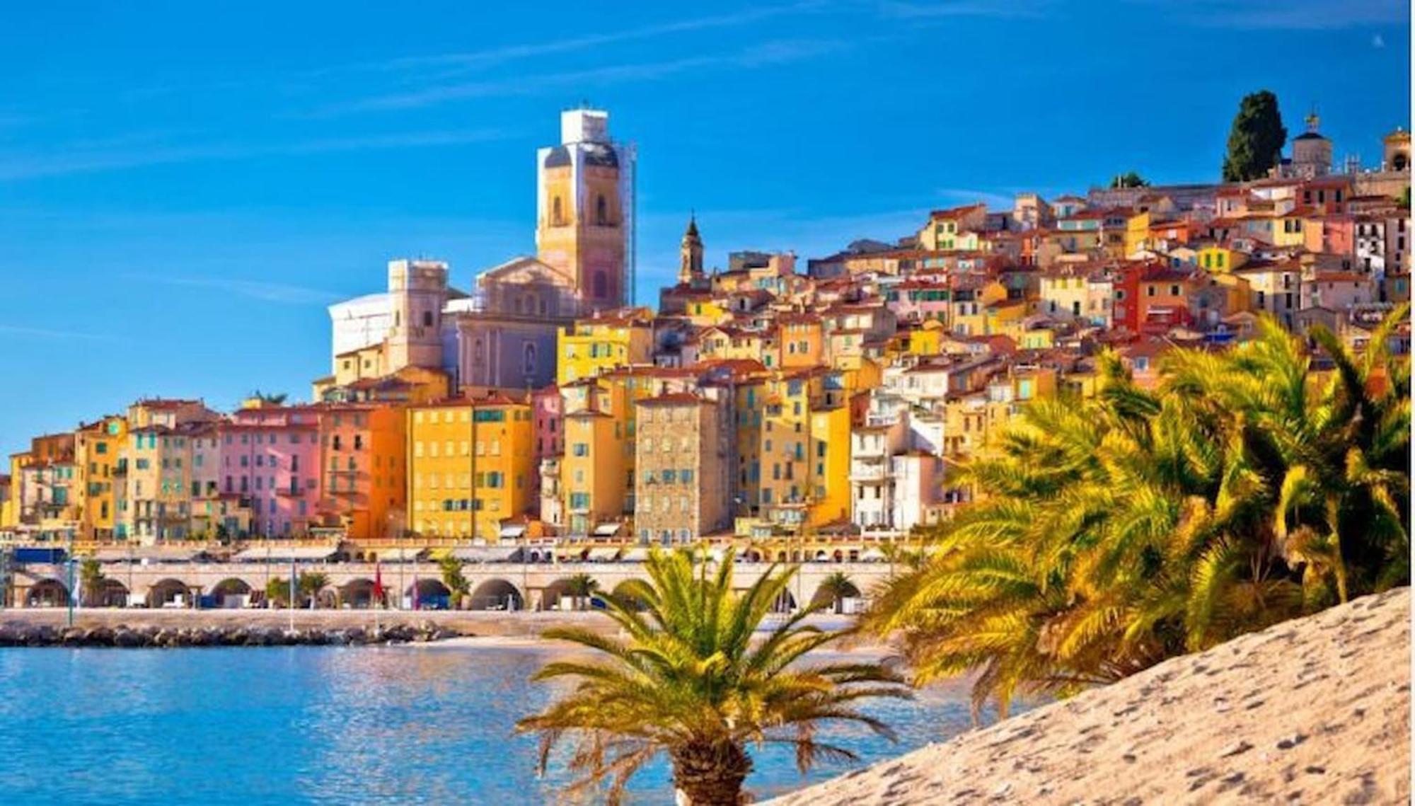 Le Mona Lisa, Vue Mer, Balcon Menton Bagian luar foto